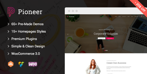 Pioneer v1.0.5 - Multi-Concept Corporate WordPress Theme