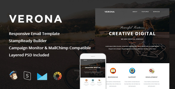 Verona - Responsive Email + StampReady Builder