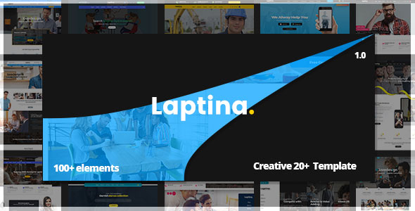 Laptina - Multi-Purpose Business & Financial Professional, Consulting PSD Template