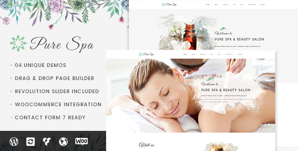 Pure v1.0.2 - Spa & Beauty Responsive WordPress Theme