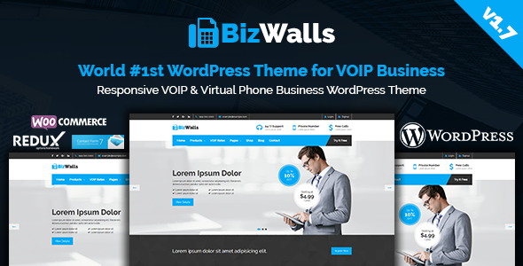 BizWalls v1.7 - Responsive VOIP & Virtual Phone Business