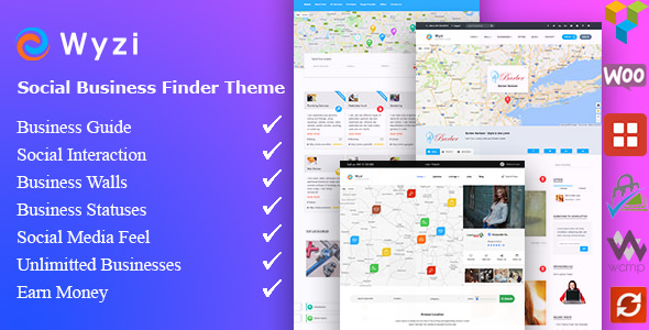 WYZI v2.1.9.3 - Social Business Finder Directory Theme