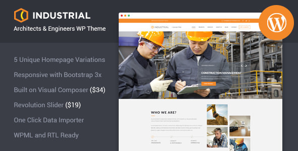 Industrial v1.3.1 - Architects & Engineers WP Theme