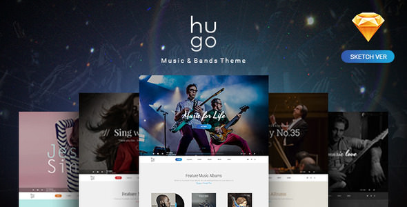 Hugo - Music & Bands Sketch Templates