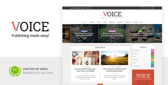 Voice v2.8 - Clean News/Magazine WordPress Theme