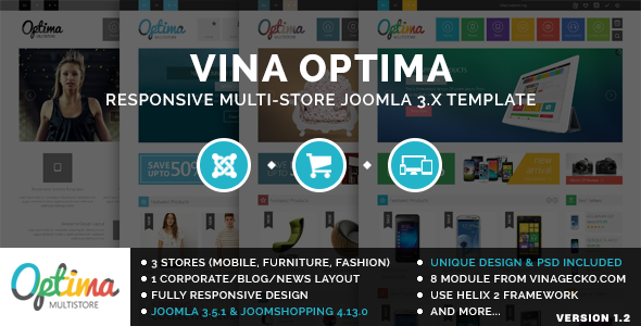 Vina Optima v1.2 - Multi-Store Joomla 3.x Template
