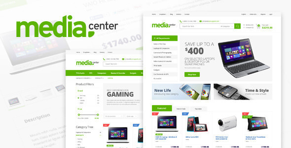 Media Center v2.0.1 - Electronic eCommerce HTML Template