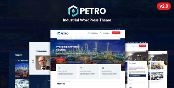 Petro v2.1.9 - Industrial WordPress Theme