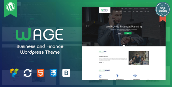Wage v1.1 - Business and Finance WordPress Theme