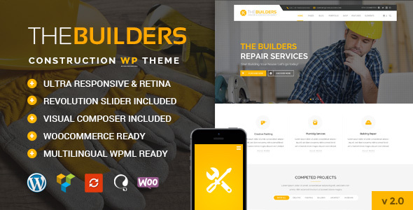 The Builders v2.5 - Construction WordPress Theme