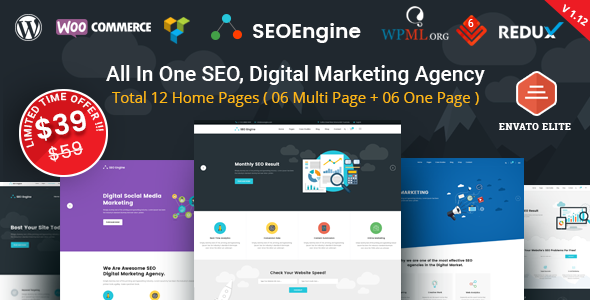 SEO Engine v1.12 - SEO & Digital Marketing Agency Wordpress Theme
