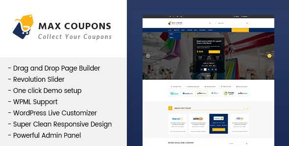 Max Coupons v1.1 - Couponry & Deals WordPress Theme