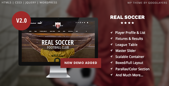 Real Soccer v2.20 - Sport Clubs Responsive WP Theme