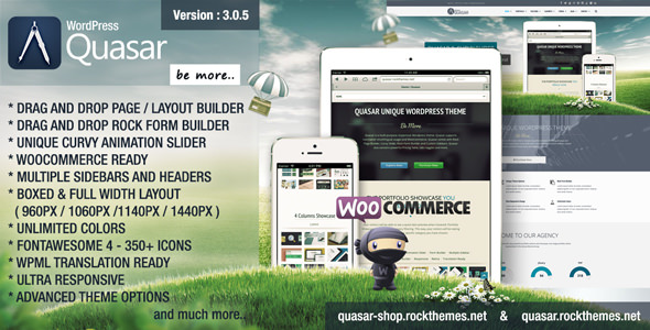 Quasar v3.0.5 - Wordpress Theme with Animation Builder