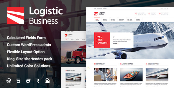 Logistic Business v1.0.8 - Transport & Trucking Logistics Wordpress Theme