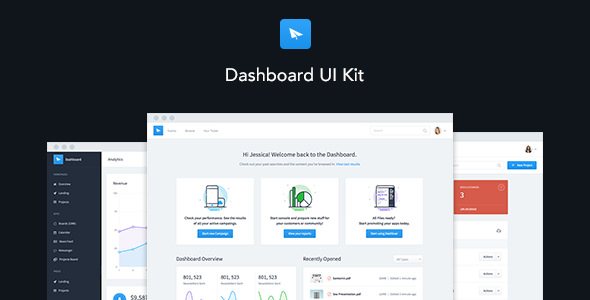 Dashboard UI Kit v2.1 - Admin Dashboard Template & UI Framework