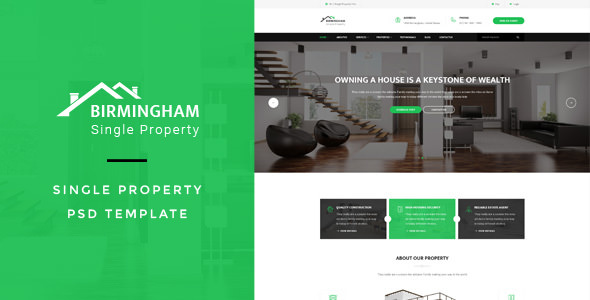 Brimingham - Single Property PSD Template