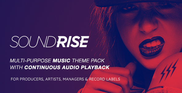 SoundRise v1.4.9 - Artists, Producers and Record Labels Wordpress Theme