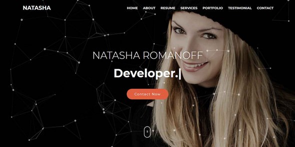 Natasha v1.0 - One Page Portfolio HTML Template