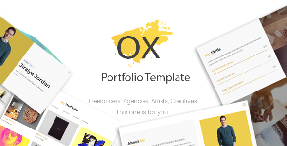 OX - Creative Personal Portfolio Template