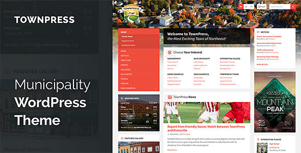 TownPress v2.2.1 - Municipality WordPress Theme