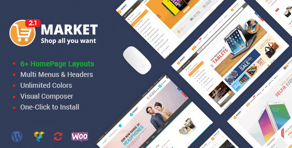 Market v2.3.0 - Shopping WooCommerce WordPress Theme