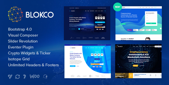 Blokco v1.4.1 - ICO, Cryptocurrency & Consulting Business Theme