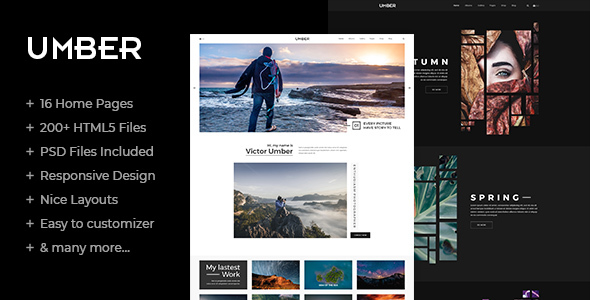 Umber - Photography HTML5 Template
