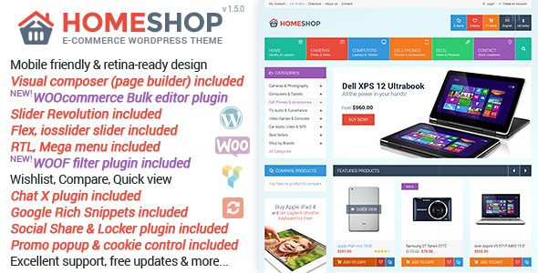 Home Shop v1.5.0 - WooCommerce Theme
