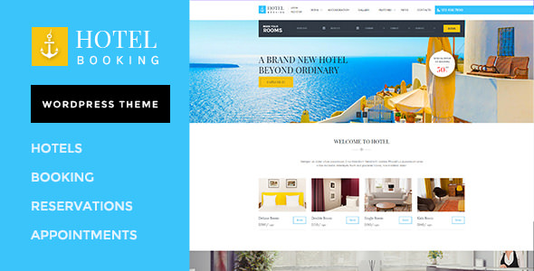 Hotel Booking v1.4 - Wordpress Theme for Hotels