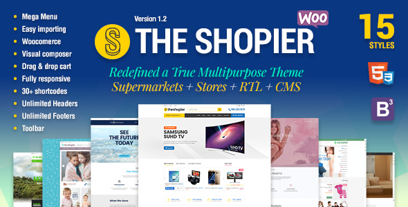 Shopier v1.4.5 - Responsive Multipurpose WooCommerce Theme
