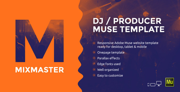 MixMaster - DJ / Producer Website Muse Template