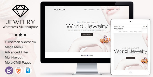 Jewelry v3.0.1 - Responsive WordPress Theme