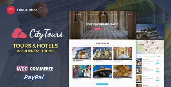 CityTours v2.5.4 - Hotel & Tour Booking WordPress Theme