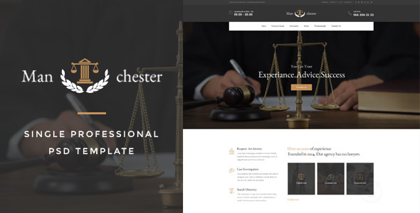 Manchester - Single Professional PSD Template