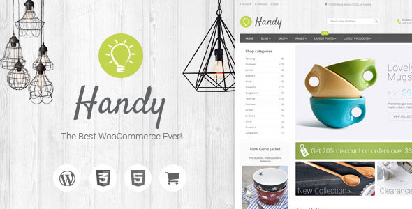 Handy v5.0.11 - Handmade Shop WordPress WooCommerce Theme