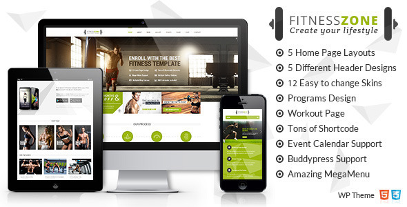 Fitness Zone v3.5 - Sports, Health, Gym & Fitness Theme