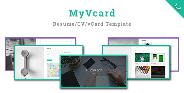 MyVCard v1.2 - Responsive & Creative Resume/CV/vCard Template