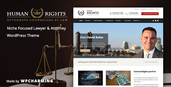 HumanRights v1.1.7 - Lawyer and Attorney WordPress Theme