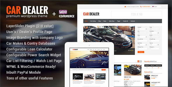 Car Dealer v1.4.5 - Automotive Responsive WordPress Theme