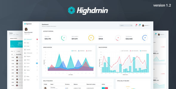 Highdmin v1.2 - Responsive Bootstrap 4 Admin Dashboard