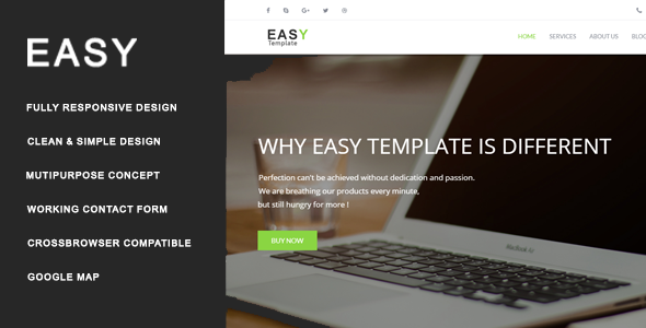 Easy Template v1.0 - Multiuse HTML Template