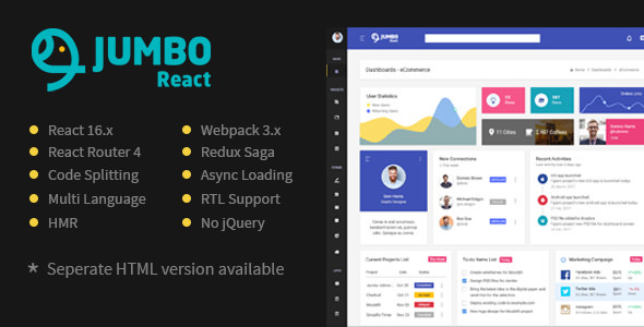 React v1.6 - Redux Material BootStrap 4 Admin Template