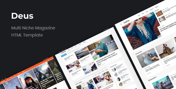 Deus - Multi-Niche Newspaper HTML Magazine