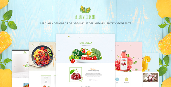 Fresh Vegetable v1.0 - Organic Store & Eco Food Products PSD Template