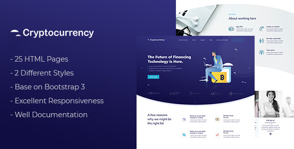 CryptoCurrency - HTML Template