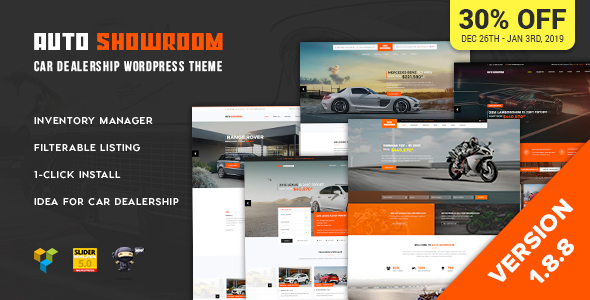 Auto Showroom v1.8.8 - Car Dealership WordPress Theme