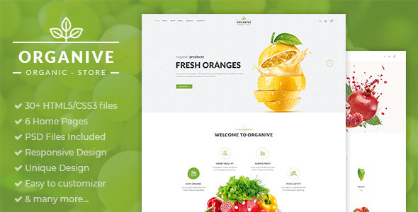 Organive v1.0 - Organic Store & Eco Food Products HTML5 Template