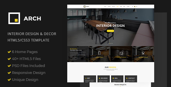 Arch Decor v1.0 - Interior Design, Architecture and Building Business HTML5 Template