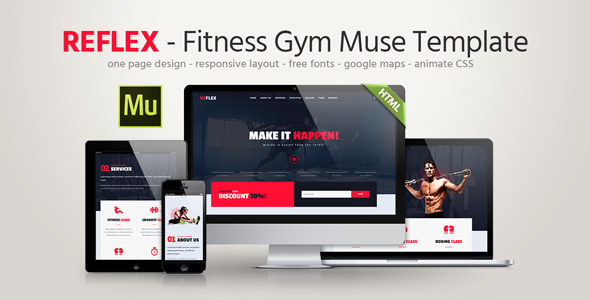 Reflex - Fitness Gym Muse Template